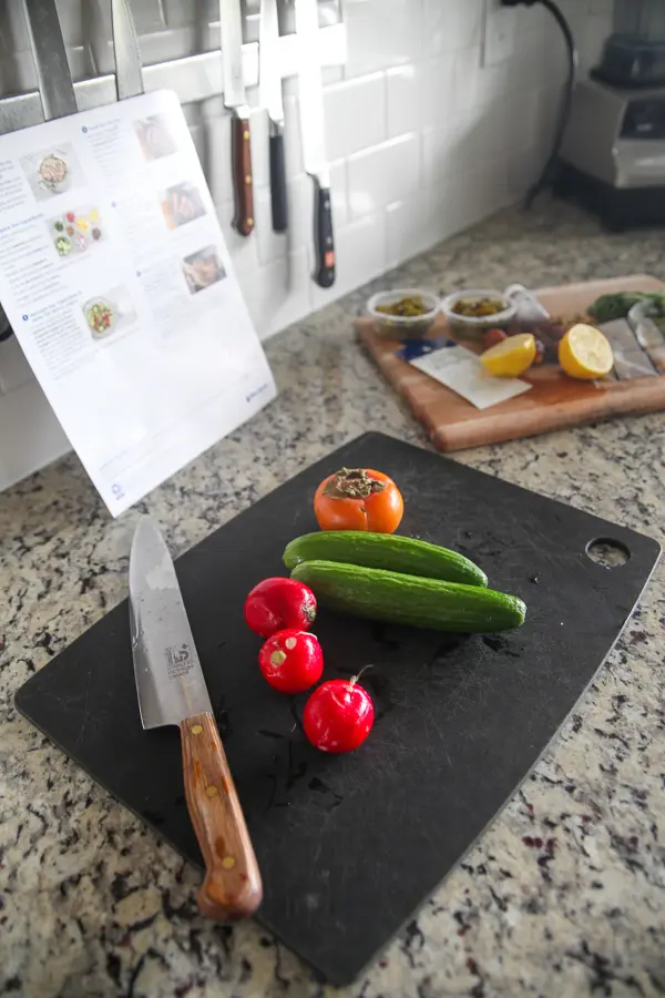 making lunch as part of daily routine