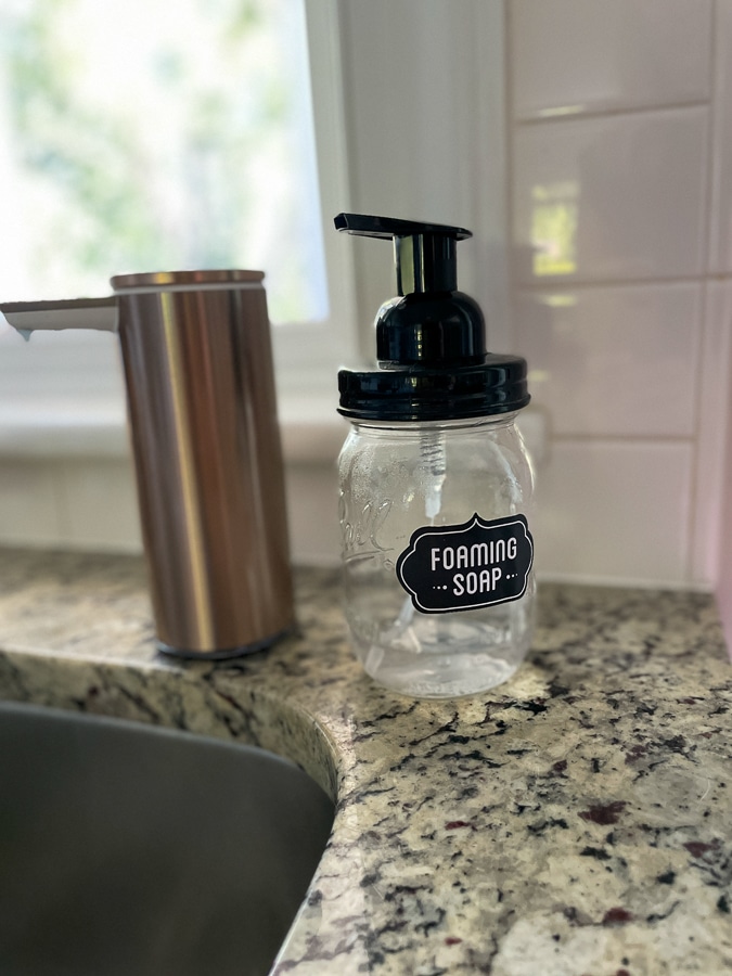 foaming soap lid for mason jar