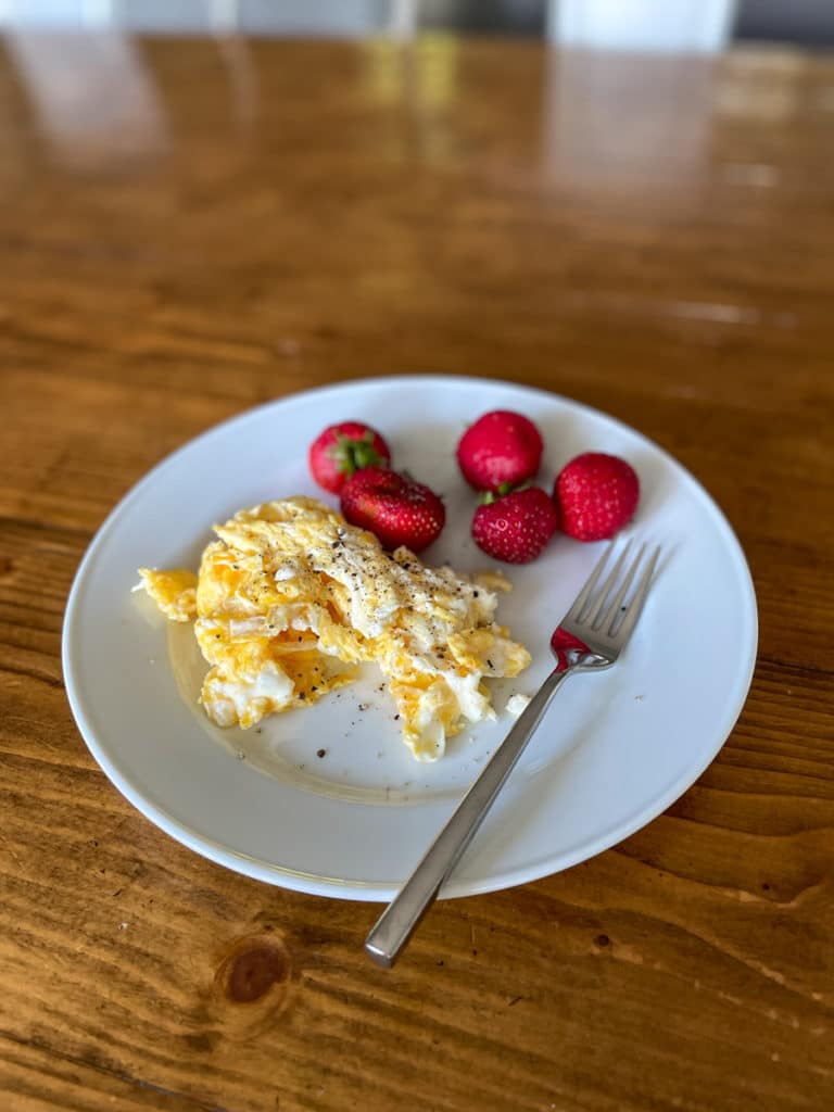 Eggs and berries