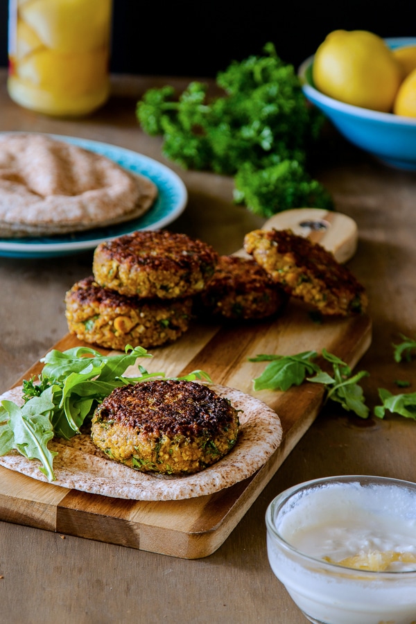 10 Healthy & Delicious Millet Recipes | Spiced Millet & Chickpea Burgers via Delicious Everyday