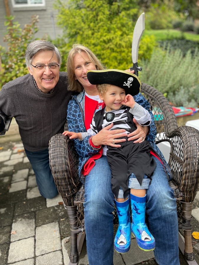 Halloween family costume party