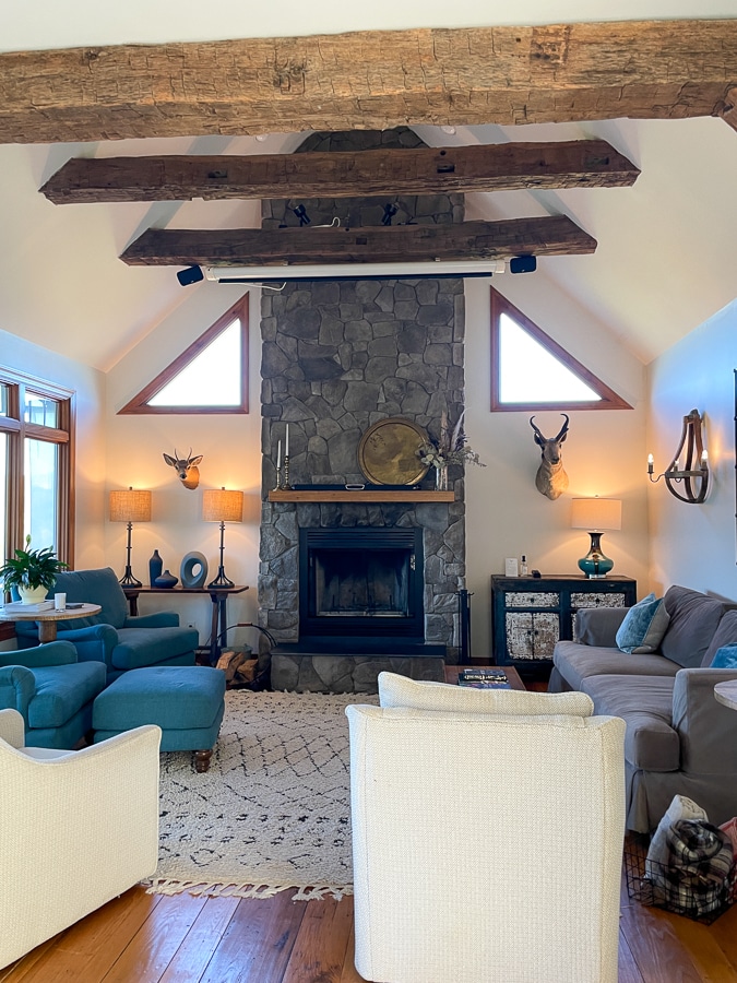 The Inn At Stinson Vineyards fireplace