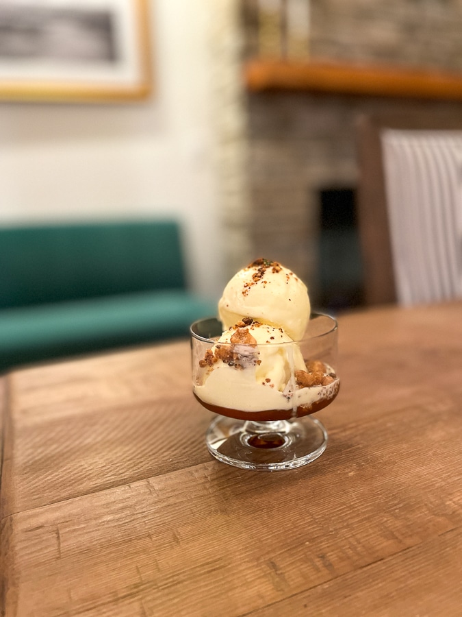 glass of ice cream