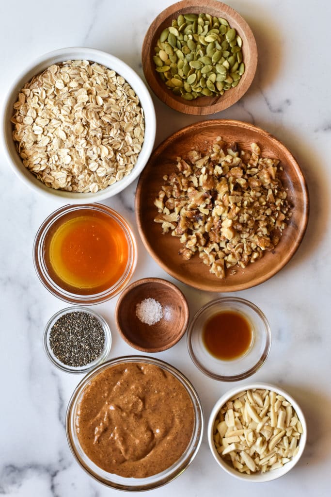 ingredients for easy energy bars