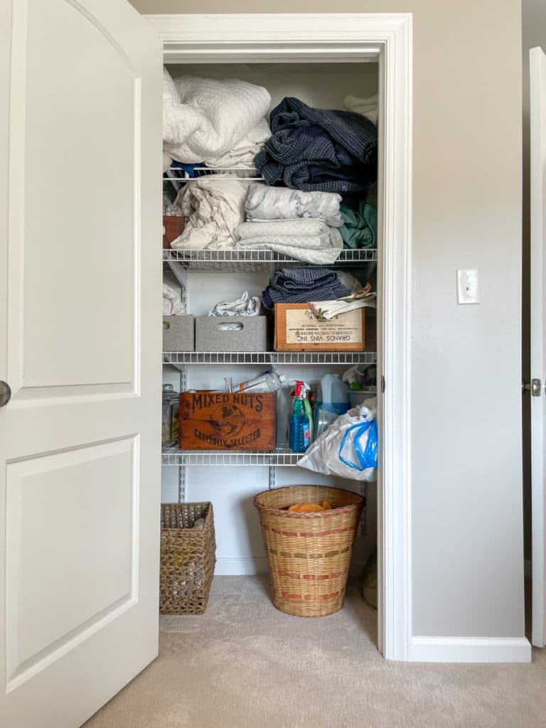 Linen Closet Before
