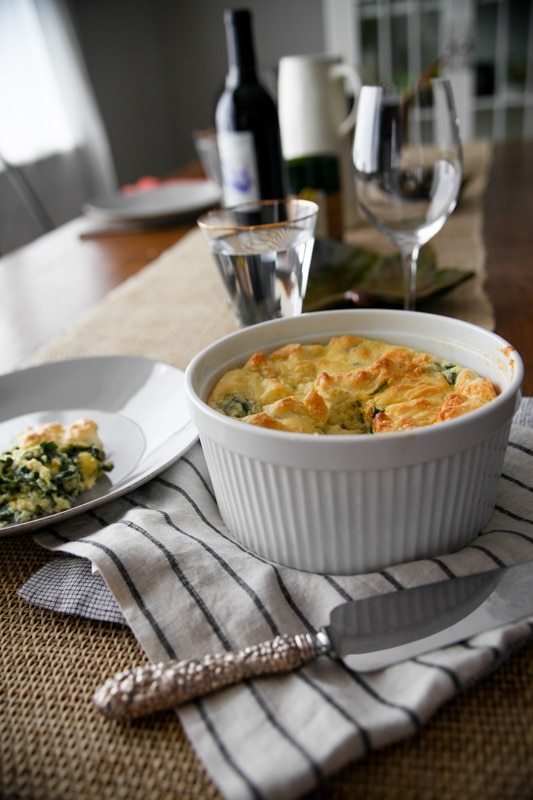 Mom's Spinach Soufflé