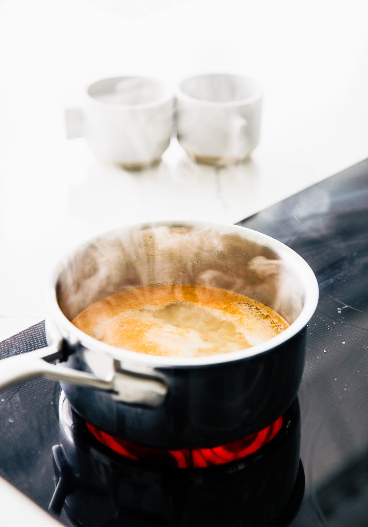 warm snacks for cold days: bone broth latte