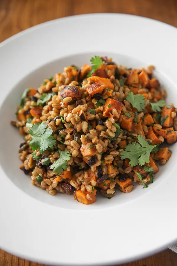 Citrus Curry Farro Salad - Filling Salads For Lunch