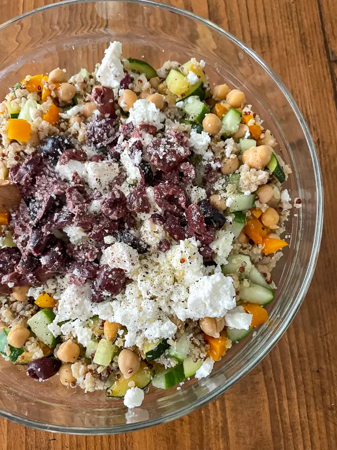 Greek Salad with Quinoa