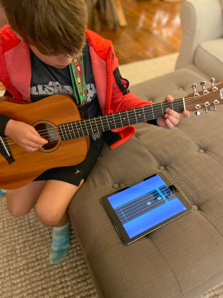 kids Guitar practice