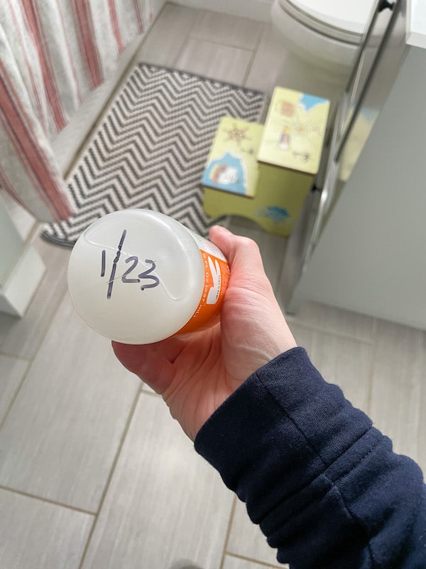 Write expirations big on the side or bottom of bottle