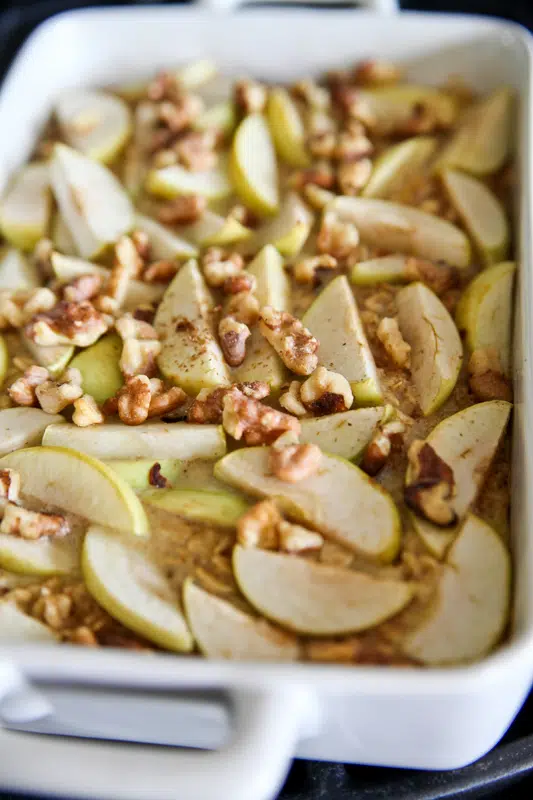 apple walnut baked oatmeal