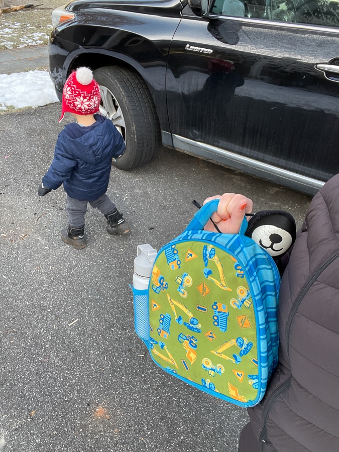 toddler going to school