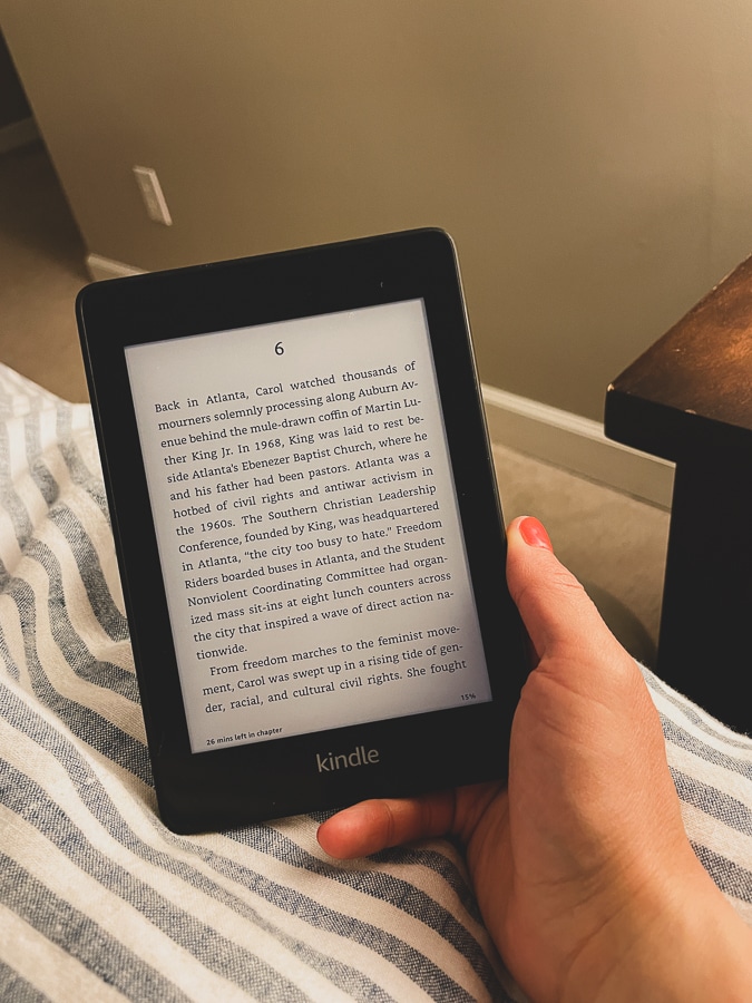 Reading in bed