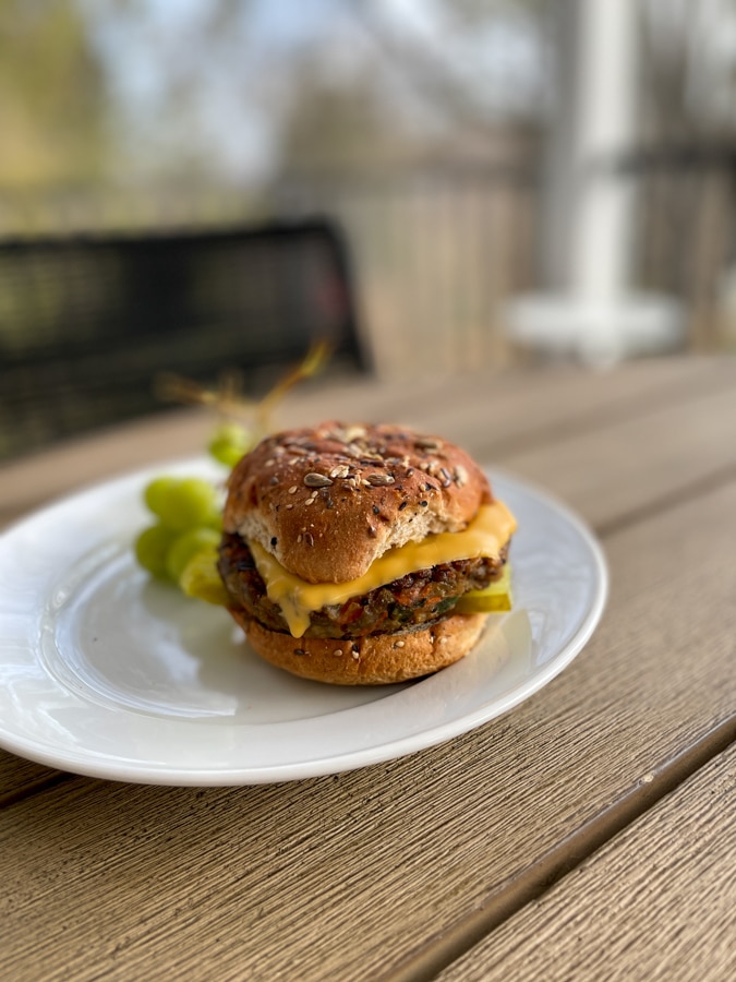 No Bull Burger with perfectly melted cheese