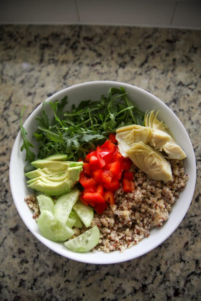 assemble the grain bowl