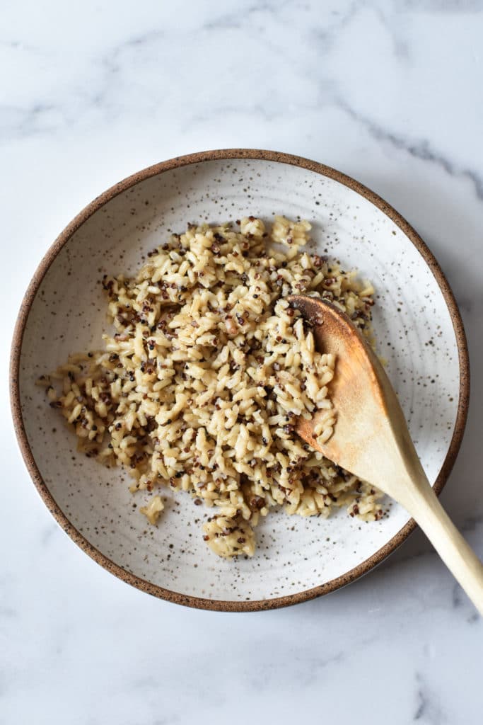 Mix Beans and Corn; Cook Rice