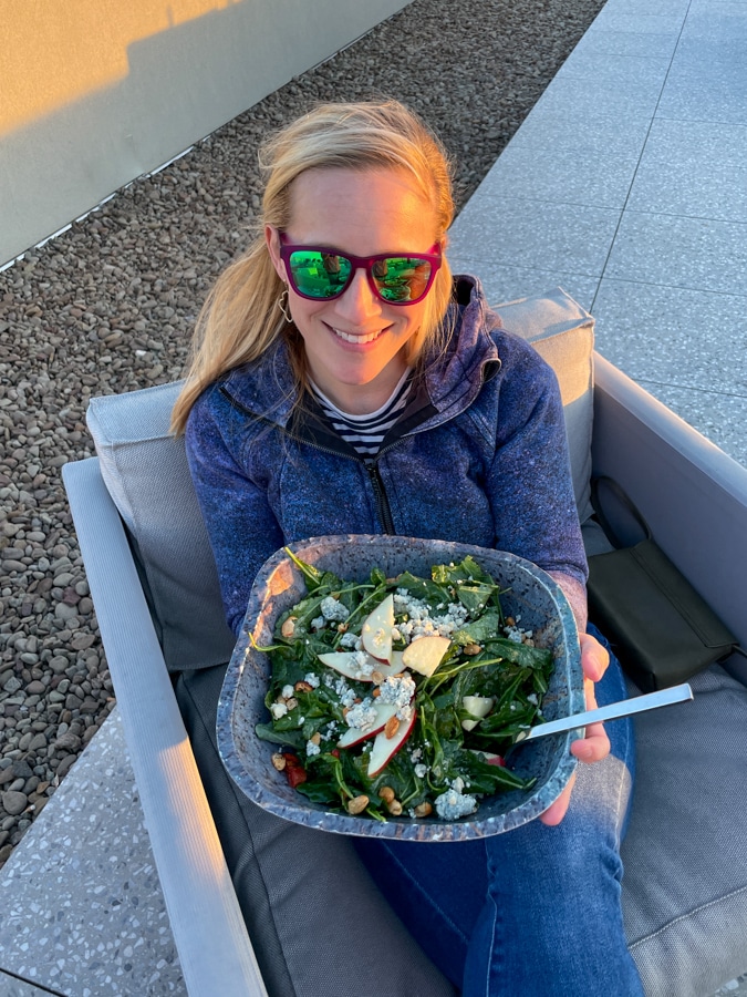 Staycation at The Quirk Hotel food