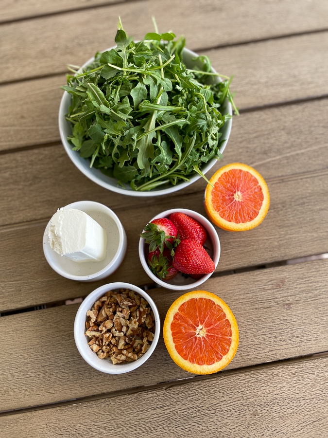 fresh summer salad ingredients