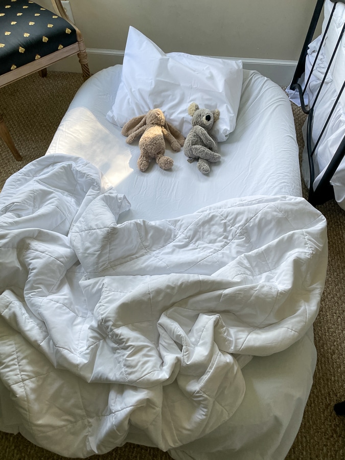 blow-up toddler bed