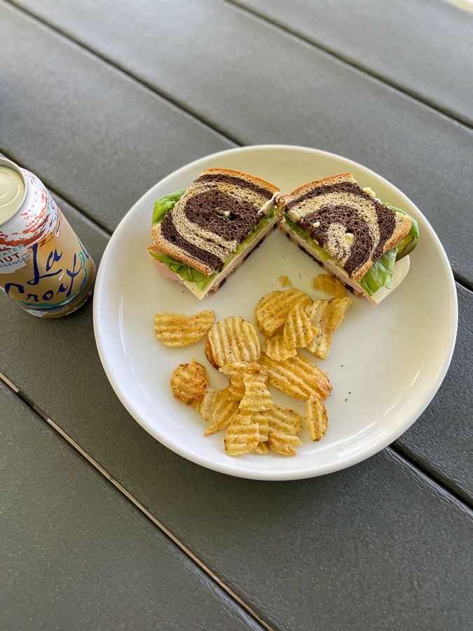 Typical beach lunch