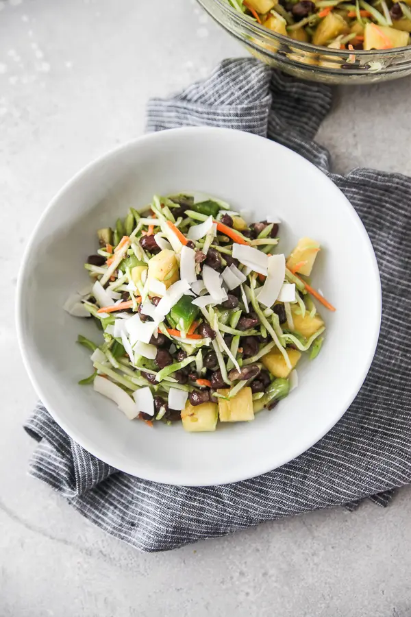 Tropical Bean Salad with Kiwi + Pineapple | How To Enjoy Fruit All Year