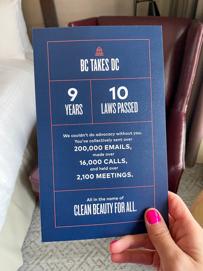 Beautycounter Advocacy Trip to DC