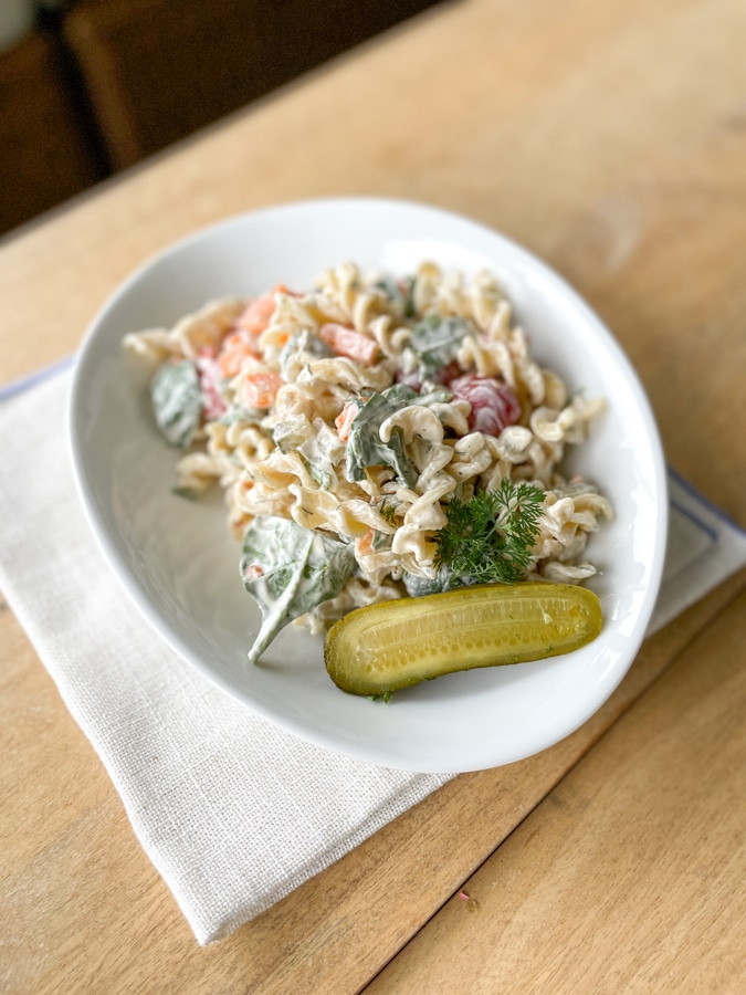 Dill Pickle Pasta Salad Recipe