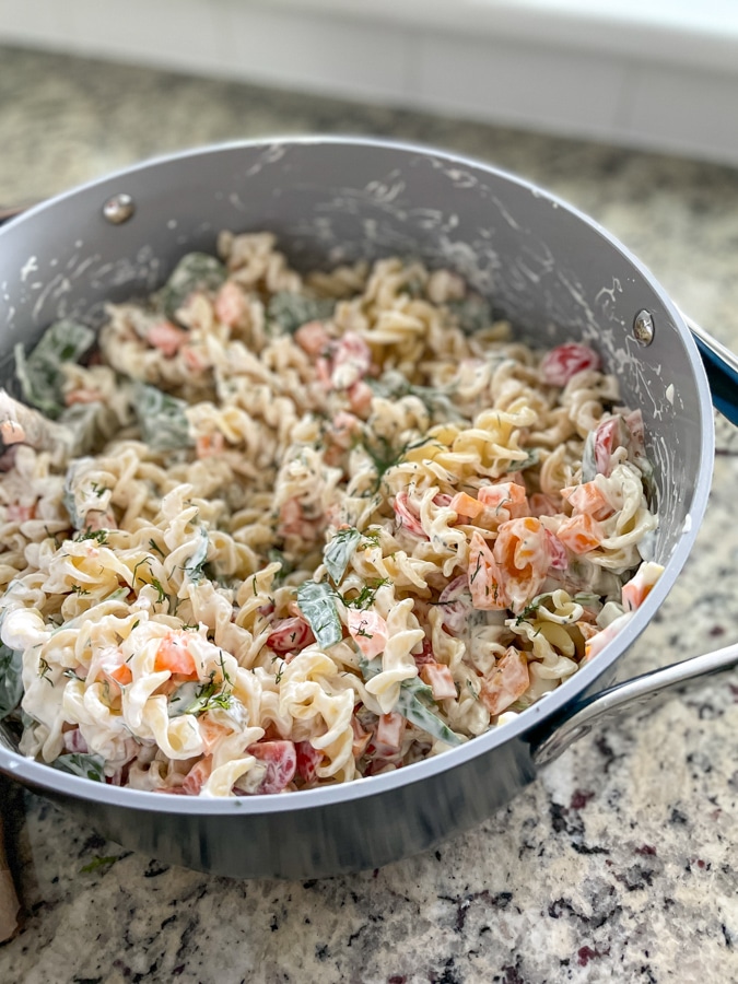 Dill Pickle Pasta Salad recipe