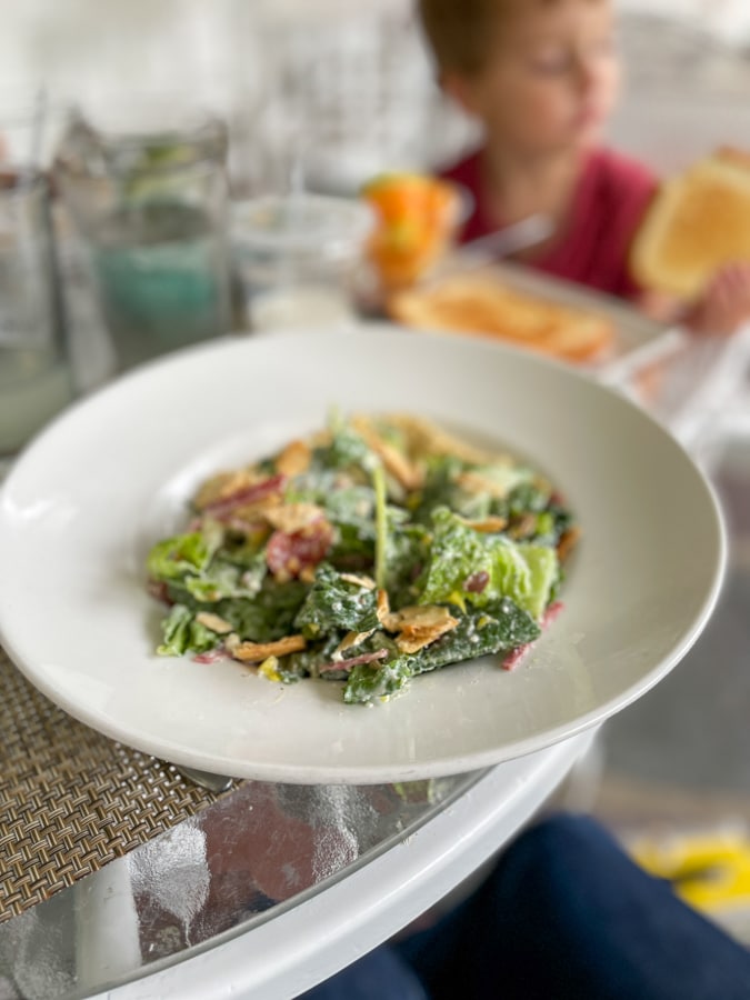 The Homestead Family Trip - salad plate