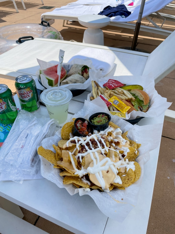 pool food for lunch