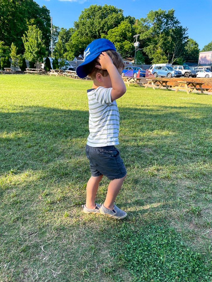 Little boy on the grass | Weekend in Charlotte