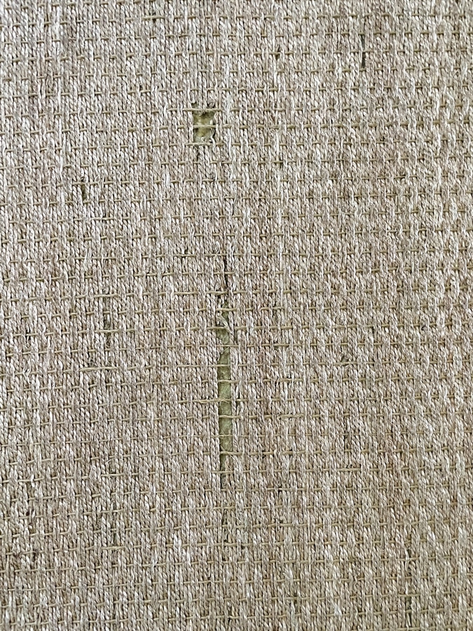 rough and torn rug