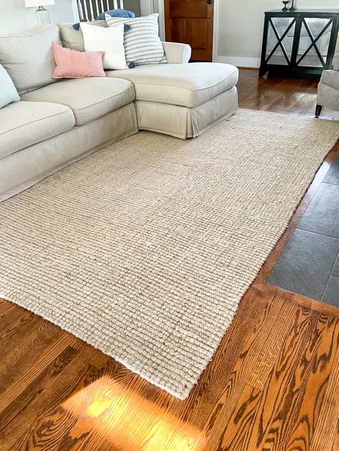 Pottery Barn Chunky Wool + Jute Rug