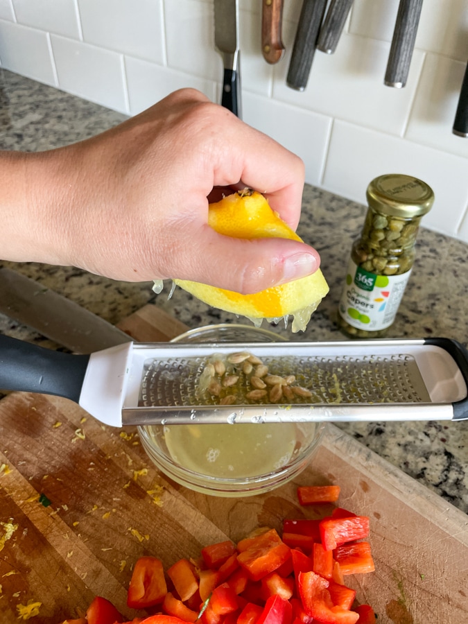 lemon zest for salad
