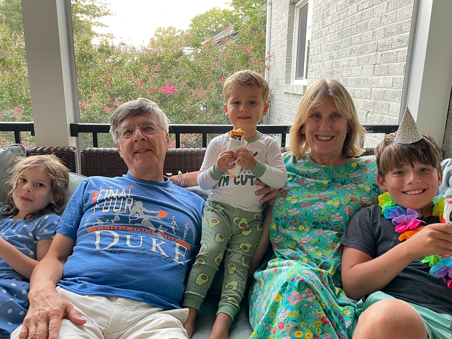 grandparents babysitting Cousin Weekend