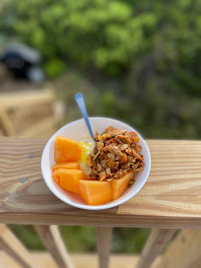 Yogurt bowl with Grandpa's Famous Granola