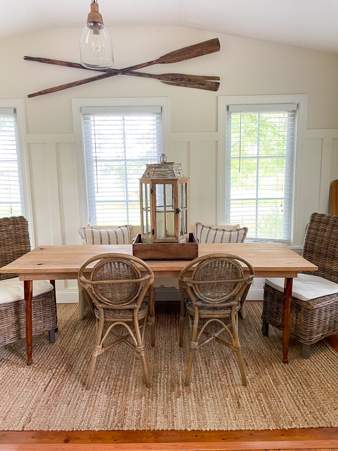 inside a cottage by the river