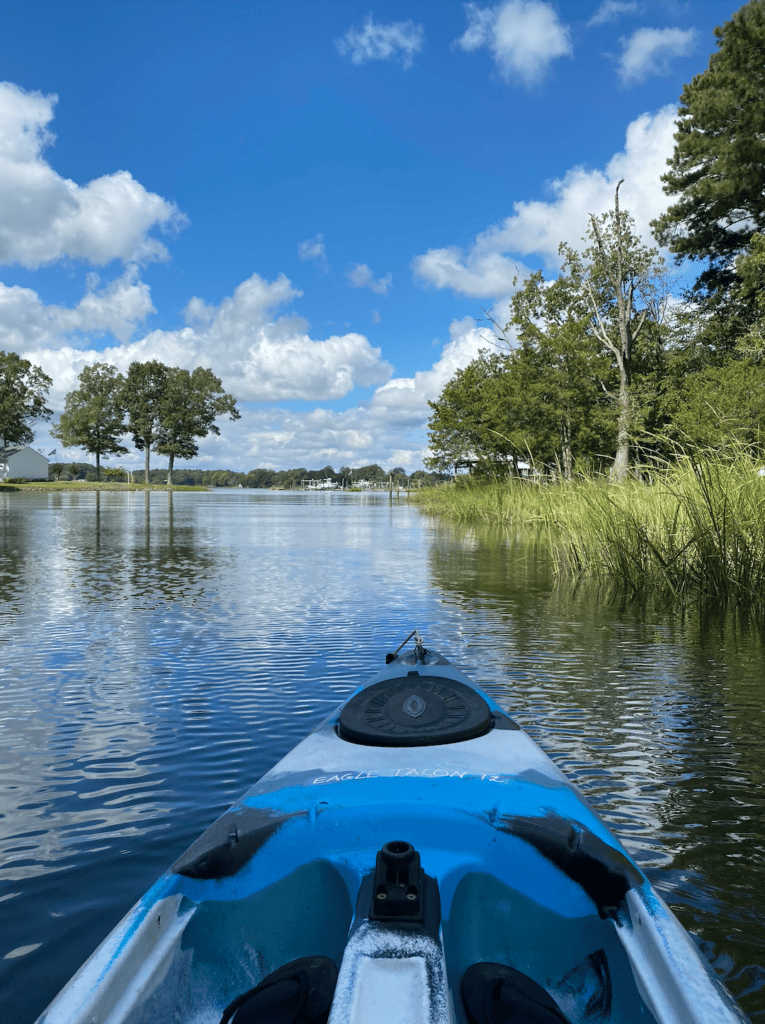 Ellen kayaking | The River Cottage