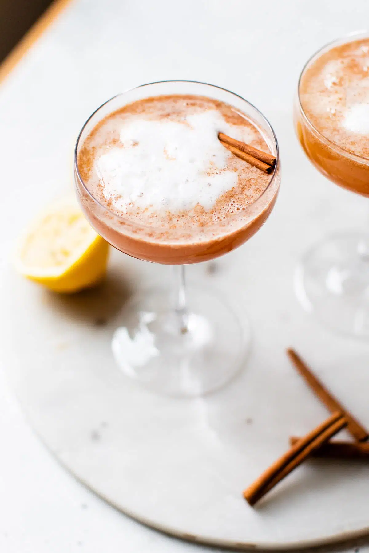 Cinnamon Tequila Sour Cocktails For Thanksgiving