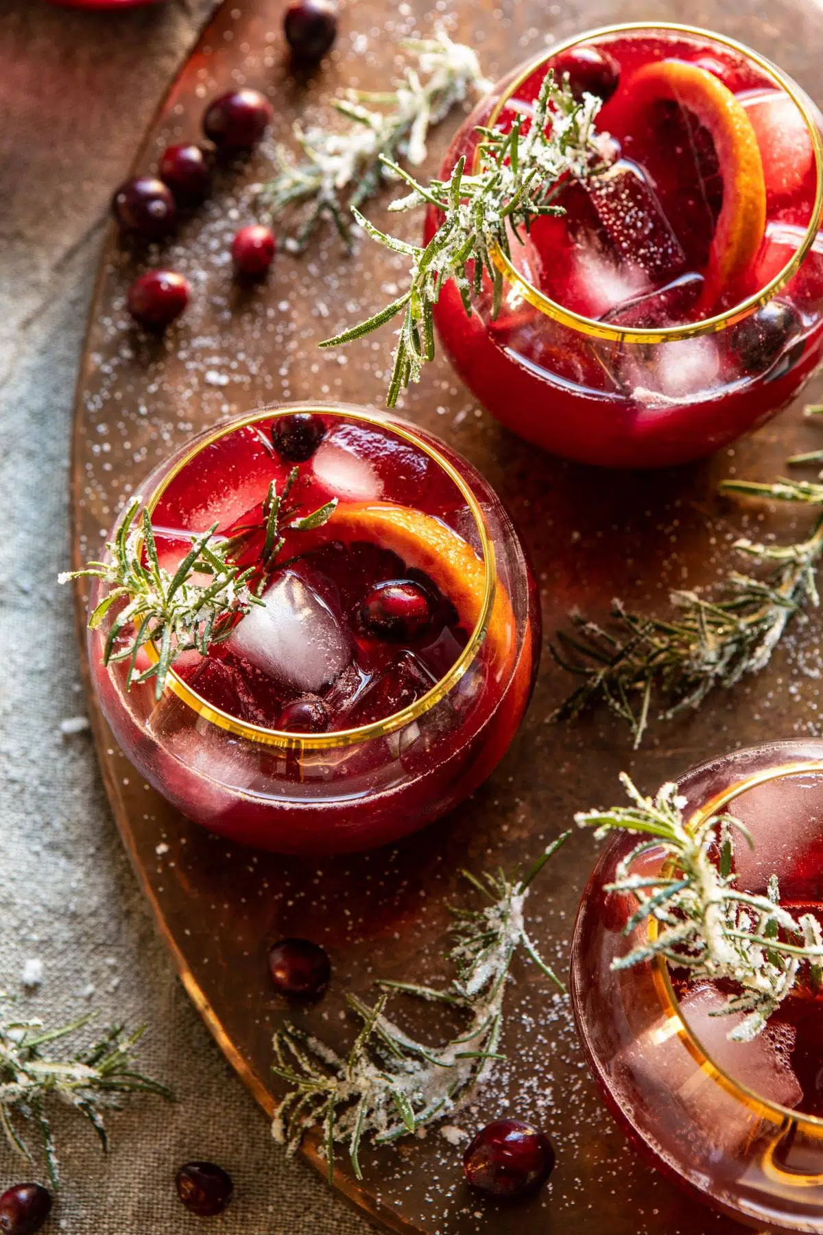 Cranberry Bourbon Sour Cocktails For Thanksgiving