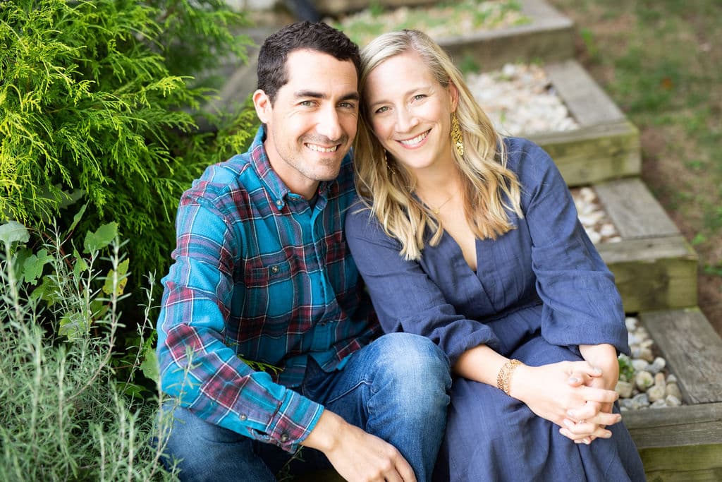 Happy couple fall photoshoot
