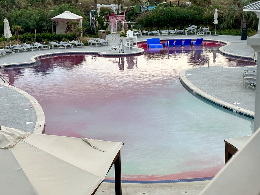 red pool for Halloween