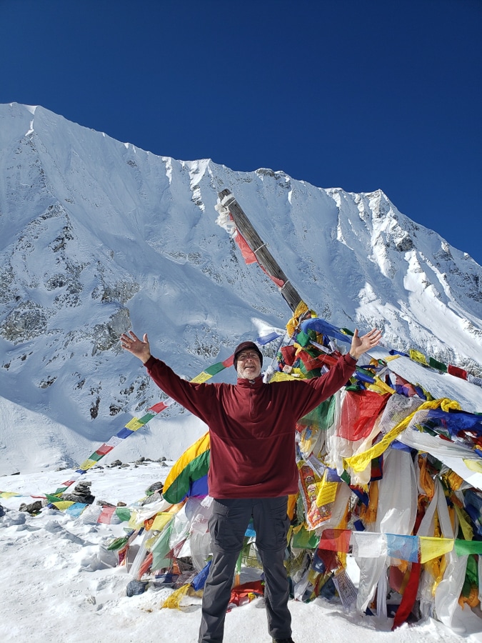 Dad at Larke Pass