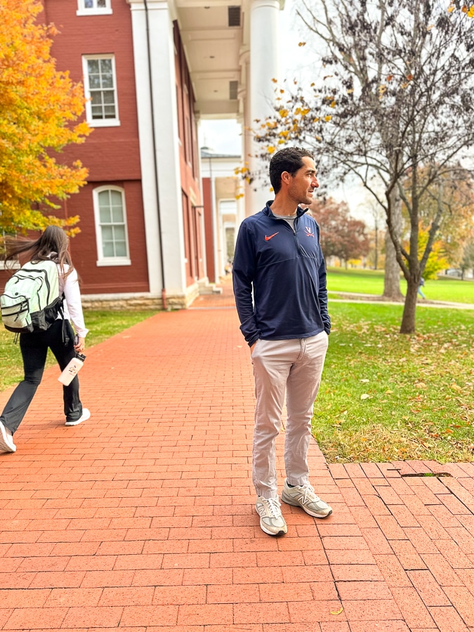 Thomas at a college in Lexington