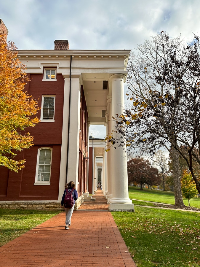 Lexington college in fall