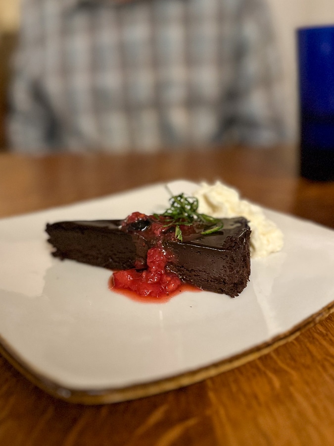 slice of chocolate cake
