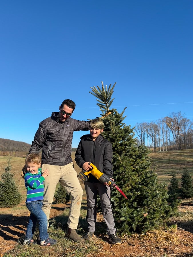 Christmas tree shopping