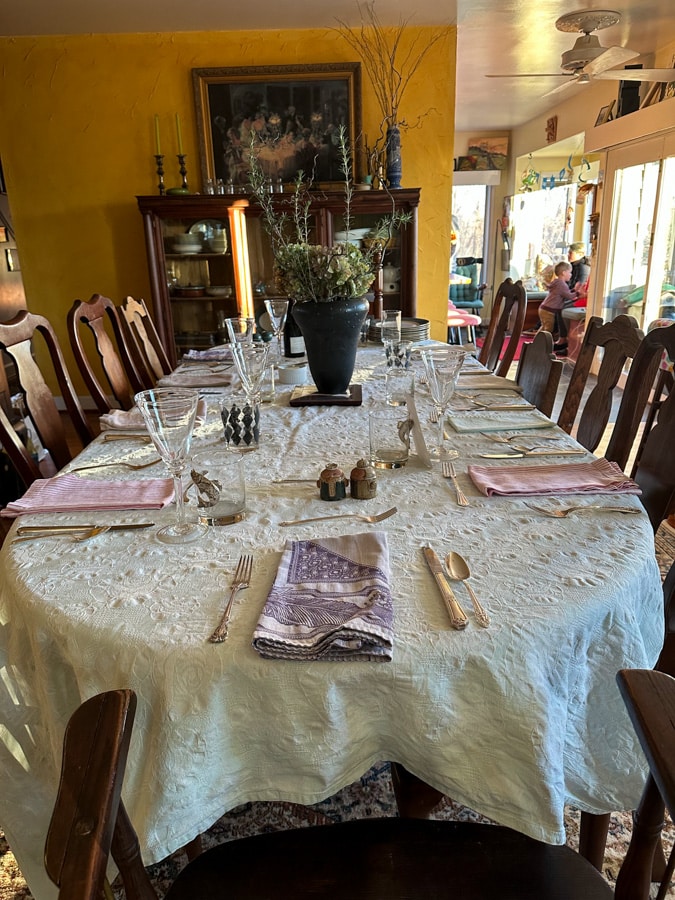 Thanksgiving table setting