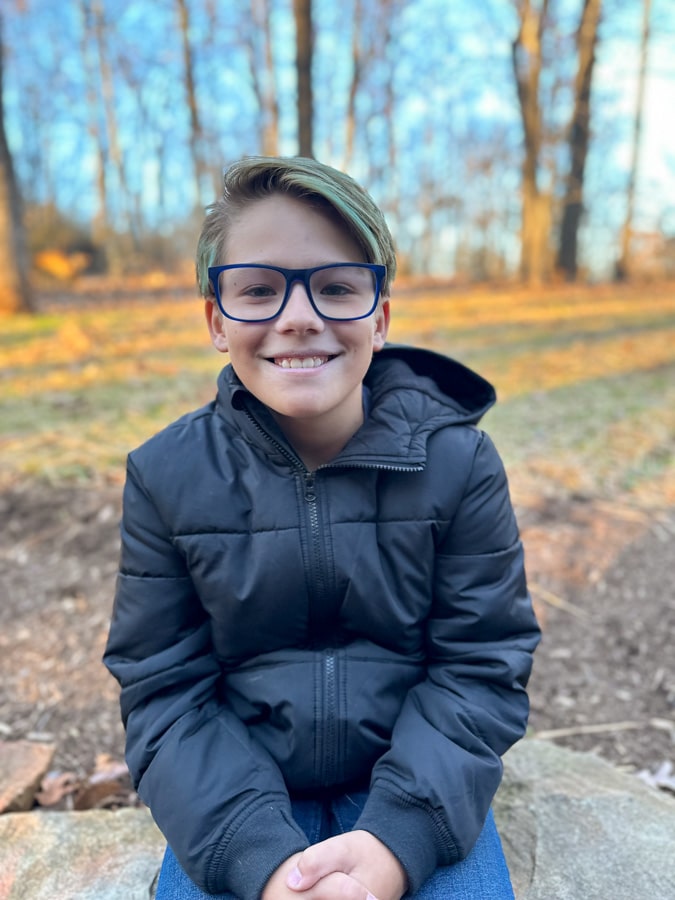 Mazen with glasses